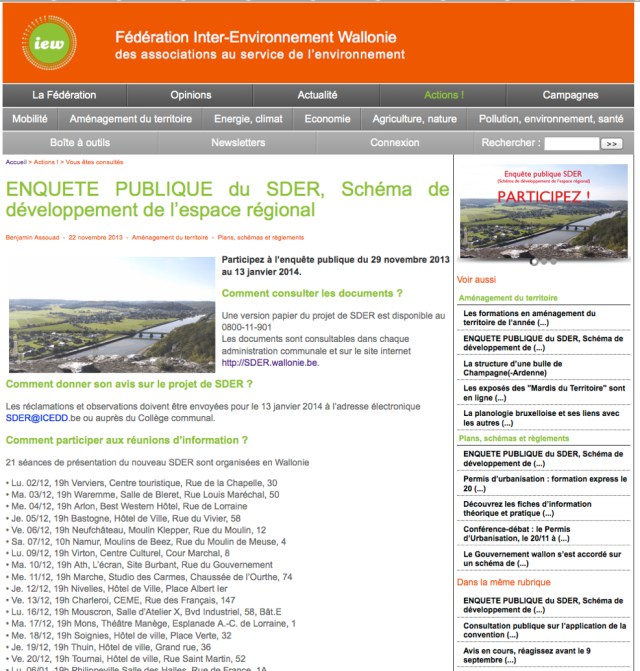 Poilvache site IEW enquete SDER